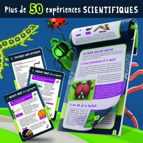 Génius Science - jeu scientifique - les insectes - LISCIANI NOIR 3 - vertbaudet enfant 