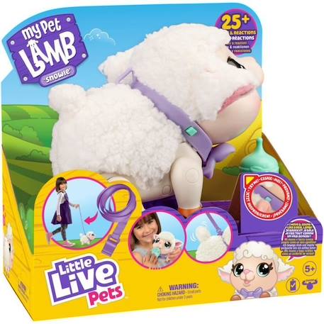Peluche Mon Petit Mouton - Little Live Pets - Moose Toys BLANC 1 - vertbaudet enfant 