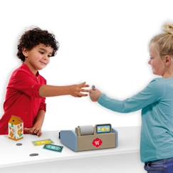 -Kit de jeu de caisse enregistreuse SES CREATIVE - Matière : bois, carton et plastique - Dès 3 ans
