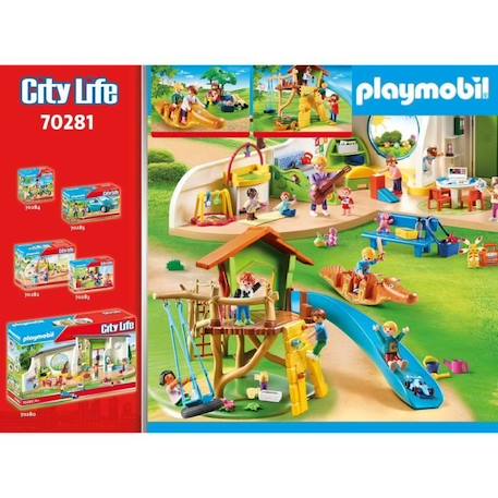 PLAYMOBIL - 70281 - Parc de jeux et enfants - City Life - Multicolore - Plastique MARRON 3 - vertbaudet enfant 