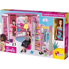 -Boutique de mode éco responsable Barbie - Fashion boutique Barbie - en carton rigide avec poupéé Barbie - LISCIANI