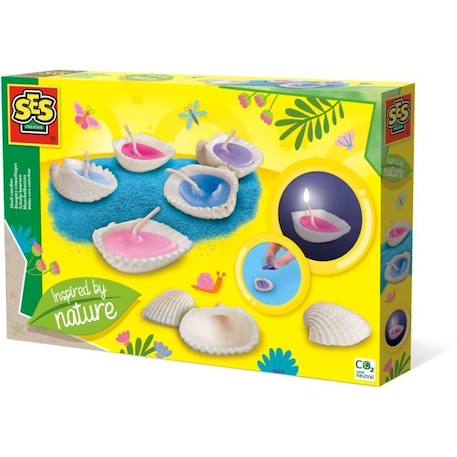 Bougies coquillages - Inspired by nature JAUNE 1 - vertbaudet enfant 