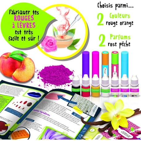 Kit de création de rouges à lèvres naturels et parfumés pour enfant - Génius Science - LISCIANI GRIS 3 - vertbaudet enfant 