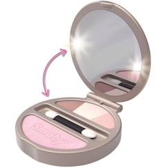 Jouet-Jeux d'imitation-Smoby - My Beauty Powder Compact - Poudrier Factice Lumineux - Miroir - 320151