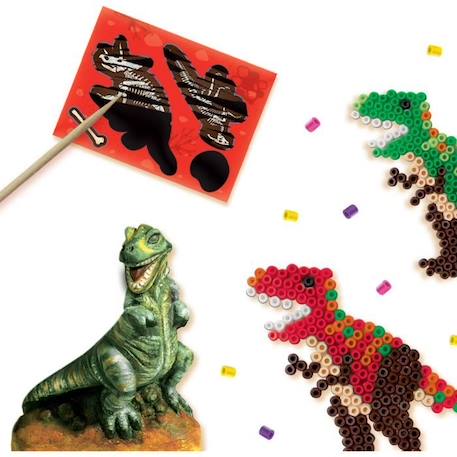SES CREATIVE - Dinosaures 3 en 1 JAUNE 3 - vertbaudet enfant 