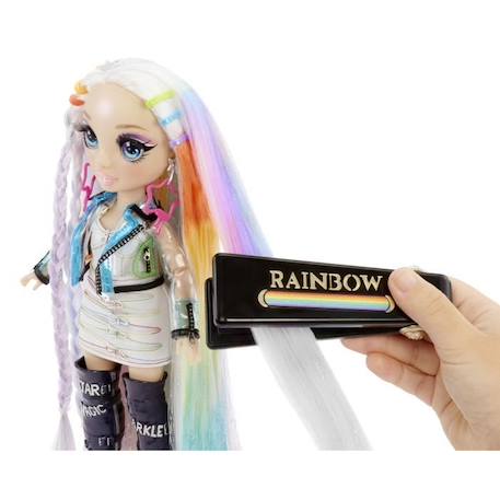 Rainbow High Hair Studio|Studio de coiffure - 1 poupée 27 cm + produits de coloration pour cheveux et accessoires BLANC 4 - vertbaudet enfant 