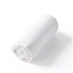 Linge de maison et décoration-Linge de lit bébé-Drap housse uni en gaze de coton Blanc 60x120