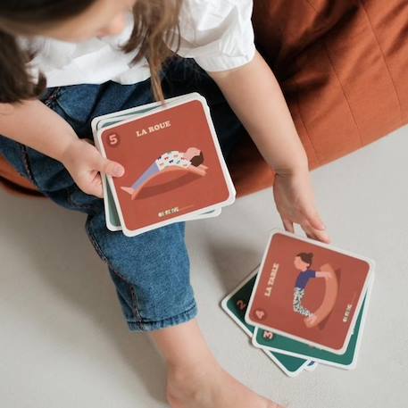 10 cartes de yoga VIOLET 4 - vertbaudet enfant 