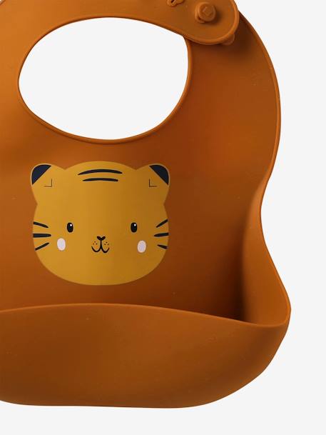 Lot 2 bavoirs en silicone marron 5 - vertbaudet enfant 