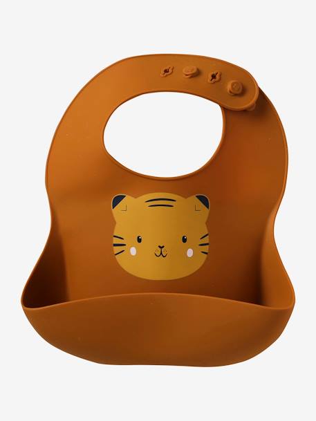 Lot 2 bavoirs en silicone marron 6 - vertbaudet enfant 
