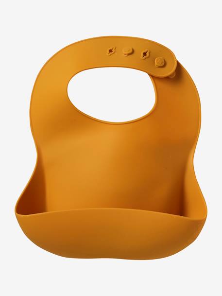Lot 2 bavoirs en silicone marron 7 - vertbaudet enfant 