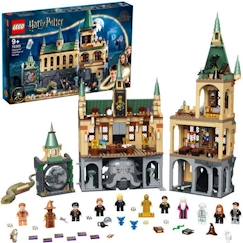 -LEGO® 76389 Harry Potter™ La Chambre des Secrets de Poudlard Jouet Château avec Grande Salle + Figurine Edition 20ème Anniversaire