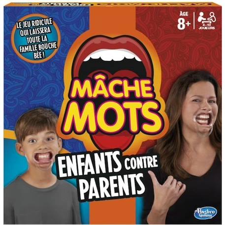 Mache-Mots - Hasbro Gaming - Enfants Contre Parents - Jeu de societe pour la famille - Jeu de plateau - Version francaise ORANGE 1 - vertbaudet enfant 