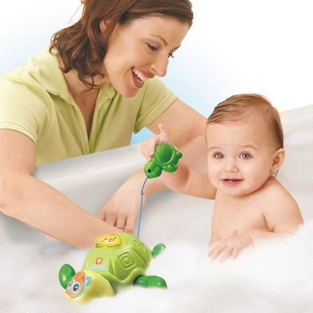 Jouet de Bain - VTECH BABY - Maman Tortue et son Bébé Nageur - Vert - Mixte - 12 mois et plus VERT 3 - vertbaudet enfant 