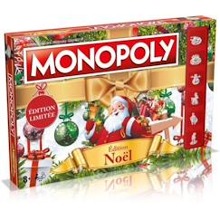 Jouet-Jeux de société-MONOPOLY NOEL - Jeu de plateau - WINNING MOVES