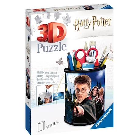 Puzzle 3D Pot à crayons Harry Potter - Ravensburger - Sans colle - 54 pièces - Dès 6 ans BLANC 2 - vertbaudet enfant 