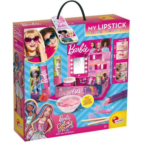 Rouge à lèvres à personnaliser - Barbie - LISCIANI GIOCHI - Enfant - Blanc - Arômes naturels BLANC 1 - vertbaudet enfant 