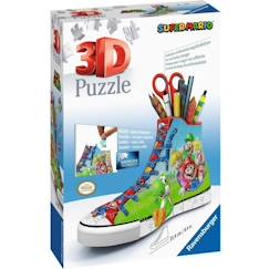 Jouet-Jeux éducatifs-Puzzle 3D Sneaker Super Mario - Ravensburger - 108 pièces - Sans colle - A partir de 8 ans