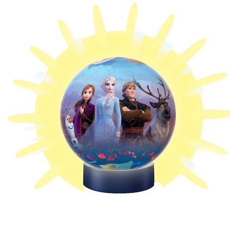 Puzzle 3D Ball La Reine des Neiges 2 illuminé - Ravensburger - Enfant 6 ans et plus BLEU 3 - vertbaudet enfant 