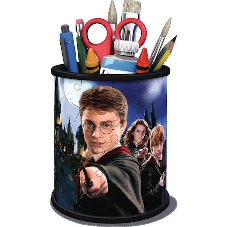 Puzzle 3D Pot à crayons Harry Potter - Ravensburger - Sans colle - 54 pièces - Dès 6 ans BLANC 3 - vertbaudet enfant 