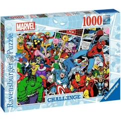 Jouet-Jeux éducatifs-Puzzle 1000 pièces - Ravensburger - Challenge Puzzle Marvel - Mixte - A partir de 14 ans