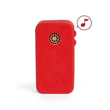 Téléphone Sonore en Bois JANOD - Dès 18 mois - 7 touches sonores en plastique souple - Rouge ROUGE 3 - vertbaudet enfant 