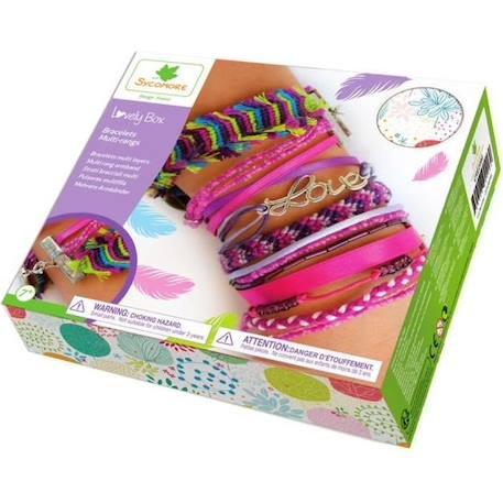 Bracelets Multi Rang - Sycomore - Grand Modèle - Loisirs créatifs enfants - Fille - Rose ROSE 1 - vertbaudet enfant 