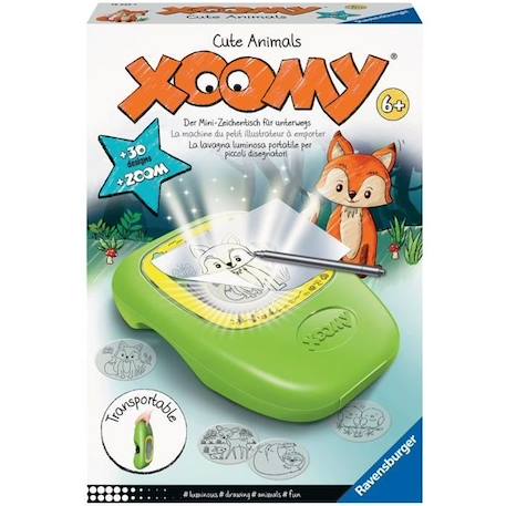 Machine à dessin Xoomy® Midi Cute animals Ravensburger - A partir de 6 ans VERT 1 - vertbaudet enfant 