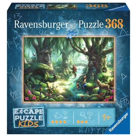 Escape Puzzle - Ravensburger - La forêt magique - Paysage et nature - 368 pièces - Mixte VERT 1 - vertbaudet enfant 