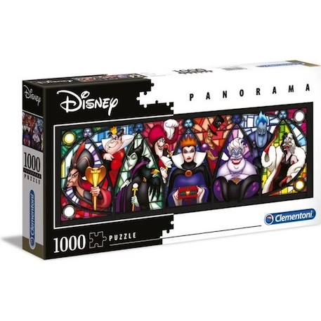 Puzzle - CLEMENTONI - Disney Vilains - 1000 pièces - Multicolore - Dessins animés et BD NOIR 1 - vertbaudet enfant 