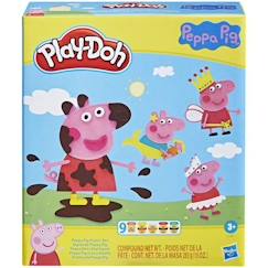 Jouet-PLAY-DOH - Styles de Peppa Pig avec 9 Pots de pâte à modeler atoxique - 11 accessoires - jouet pour enfants - dès 3 ans - Les héros