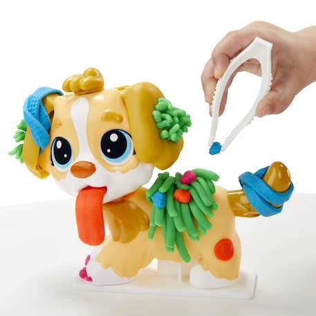 Coffret Play-Doh Le cabinet vétérinaire avec chien et 10 outils - Les classiques JAUNE 5 - vertbaudet enfant 