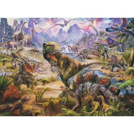 Puzzle Dinosaures géants - Ravensburger - 300 pièces XXL - Animaux - Vert - A partir de 9 ans VERT 1 - vertbaudet enfant 