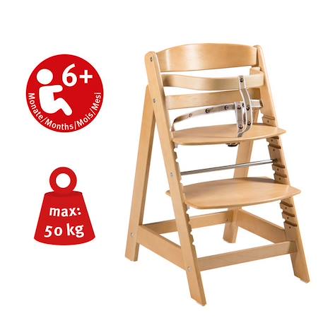Chaise Haute Évolutive ROBA - Sit Up Click - Bois Naturel - Poids Max 50 kg BEIGE 4 - vertbaudet enfant 