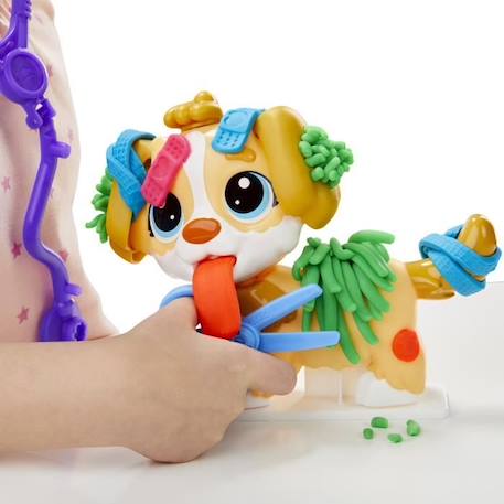 Coffret Play-Doh Le cabinet vétérinaire avec chien et 10 outils - Les classiques JAUNE 6 - vertbaudet enfant 