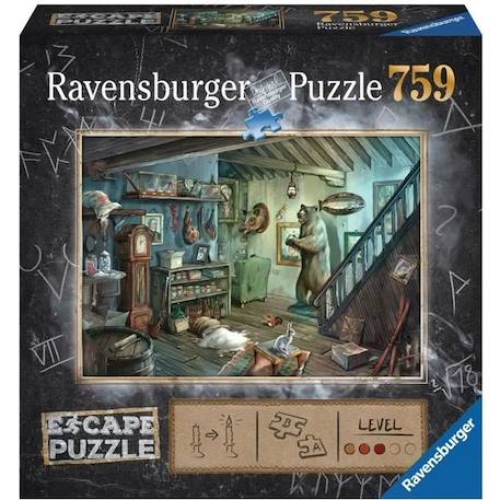 Escape puzzle - La cave de la terreur - Ravensburger - Puzzle Escape Game 759 pièces - Dès 14 ans BLEU 1 - vertbaudet enfant 