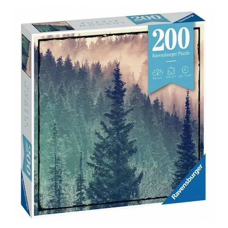 Puzzle paysage et nature - Ravensburger - Moment Wood - 200 pièces - Vert - Dès 10 ans VERT 1 - vertbaudet enfant 