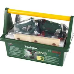 Jouet-Jeux d'imitation-Caisse à outils Bosch avec visseuse électronique et accessoires - KLEIN - 8520