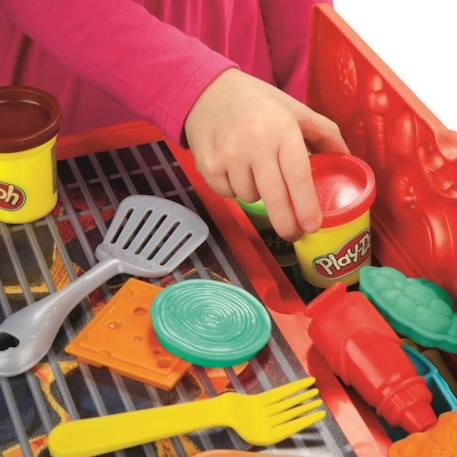 Play-Doh - Kitchen Creations - Super barbecue - gril jouet pour enfants avec 40 pièces - atoxique et 10 couleurs ROUGE 5 - vertbaudet enfant 