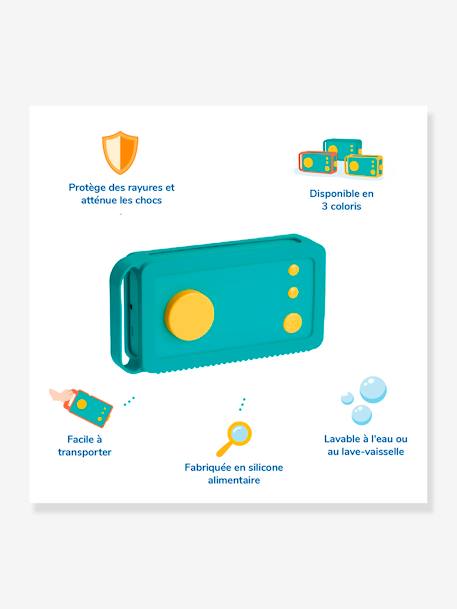 Odile - Coque de protection - Ma Fabrique à Histoires - jaune+vert 8 - vertbaudet enfant 