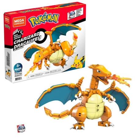 Mega Construx - Pokémon - Dracaufeu - jouet de construction - 8 ans et + ORANGE 1 - vertbaudet enfant 