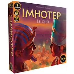 Jouet-Jeux de société-Jeux classiques et de réflexion-Jeu de société - IELLO - Imhotep-Le Duel - 2 joueurs - 10 ans et + - durée 30 min