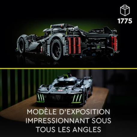 LEGO® Technic 42156 PEUGEOT 9X8 24H Le Mans Hybrid Hypercar, Maquette de Voiture de Course BLANC 5 - vertbaudet enfant 
