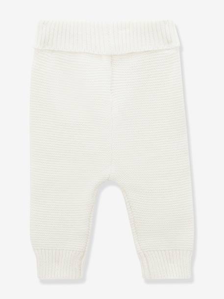 Legging bébé en coton biologique et laine CYRILLUS blanc 2 - vertbaudet enfant 