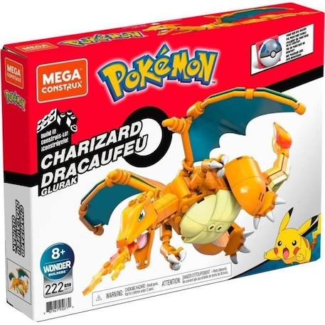 Mega Construx - Pokémon - Dracaufeu - jouet de construction - 8 ans et + ORANGE 6 - vertbaudet enfant 