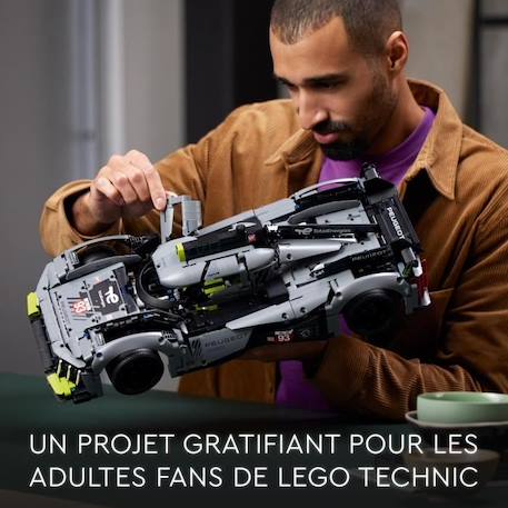 LEGO® Technic 42156 PEUGEOT 9X8 24H Le Mans Hybrid Hypercar, Maquette de Voiture de Course BLANC 6 - vertbaudet enfant 