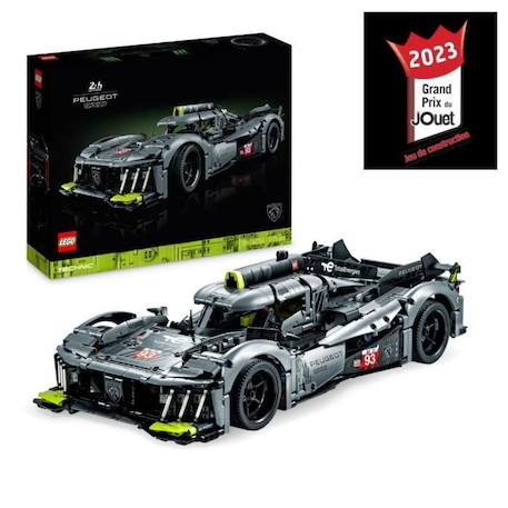 LEGO® Technic 42156 PEUGEOT 9X8 24H Le Mans Hybrid Hypercar, Maquette de Voiture de Course BLANC 1 - vertbaudet enfant 