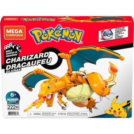 Mega Construx - Pokémon - Dracaufeu - jouet de construction - 8 ans et + ORANGE 5 - vertbaudet enfant 
