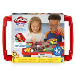 Jouet-Play-Doh - Kitchen Creations - Super barbecue - gril jouet pour enfants avec 40 pièces - atoxique et 10 couleurs