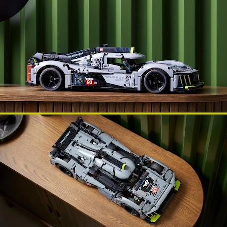 LEGO® Technic 42156 PEUGEOT 9X8 24H Le Mans Hybrid Hypercar, Maquette de Voiture de Course BLANC 3 - vertbaudet enfant 